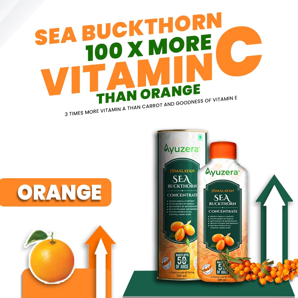 Ayuzera Vitamin C Himalayan Sea Buckthorn Pulp Juice