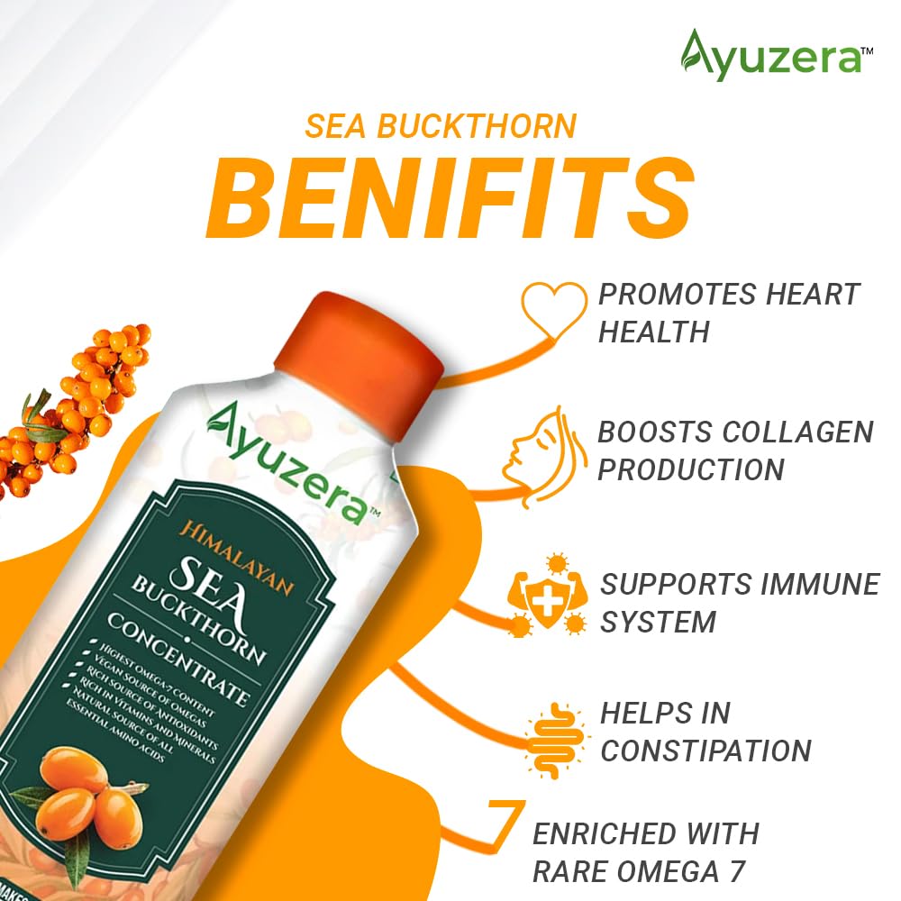 Ayuzera Vitamin C Himalayan Sea Buckthorn Pulp Juice