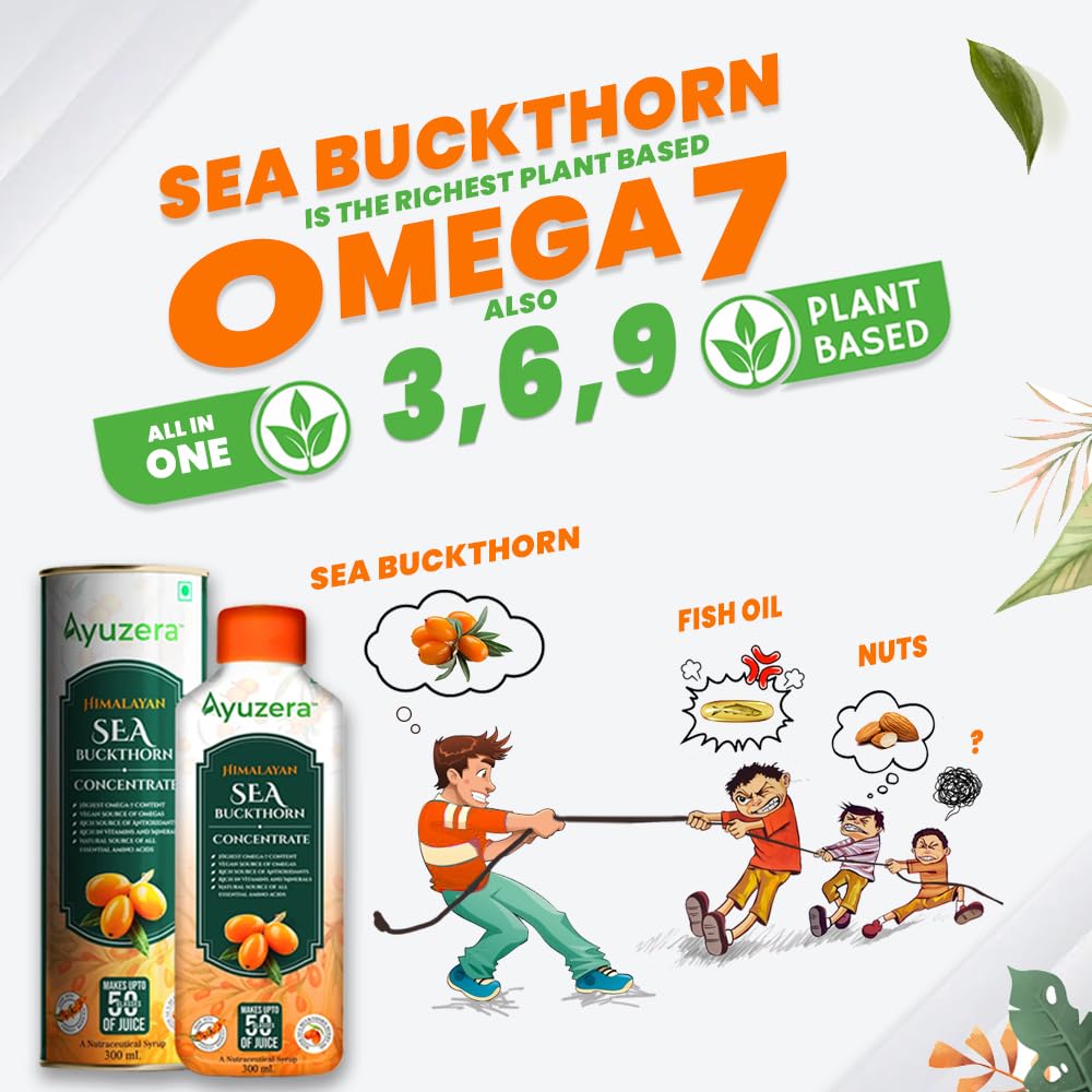 Ayuzera Vitamin C Himalayan Sea Buckthorn Pulp Juice