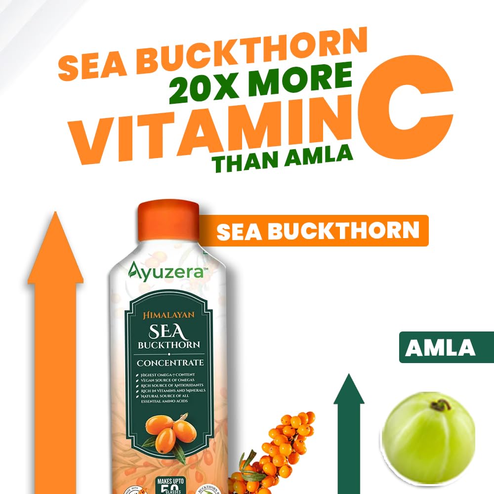 Ayuzera Vitamin C Himalayan Sea Buckthorn Pulp Juice