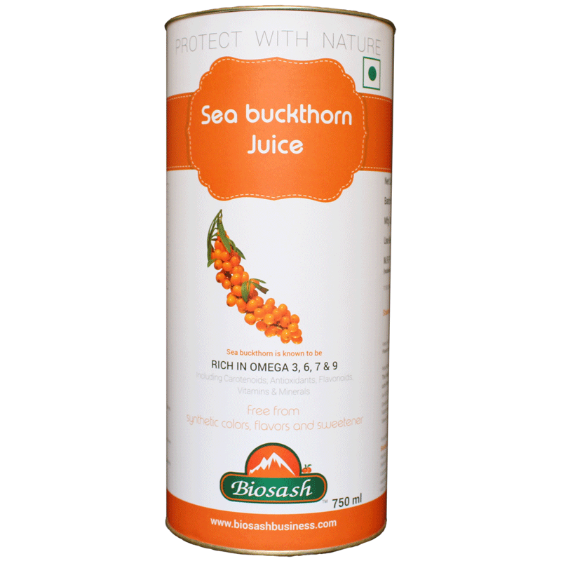 Sea buckthorn Juice This juice is prepared with certified wild and organic sea buckthorn berries.
