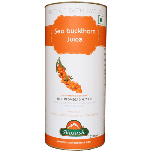 Sea buckthorn Juice This juice is prepared with certified wild and organic sea buckthorn berries.