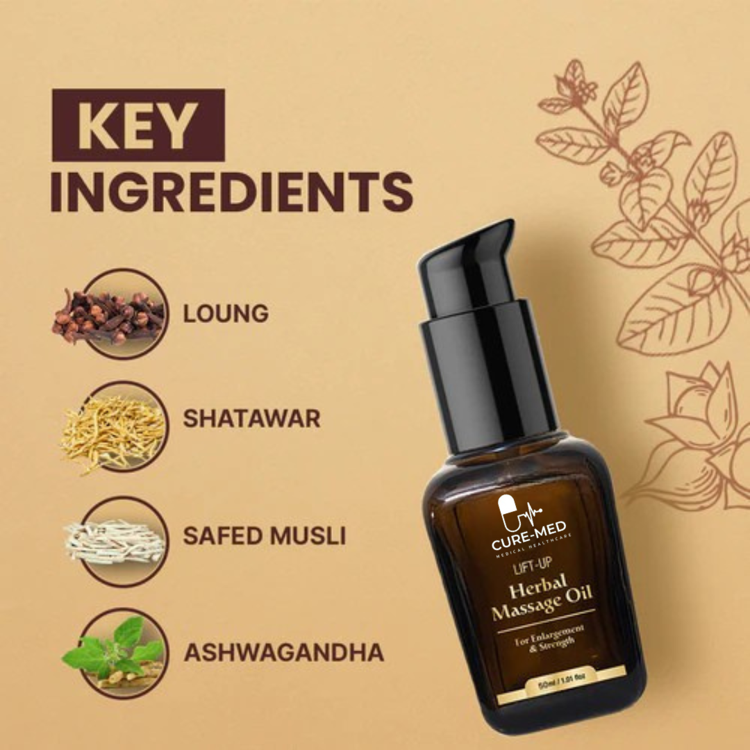 Lift-Up Massage Oil (50ML) for Men - Enjoy Better Intimacy