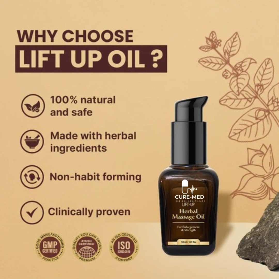 Lift-Up Massage Oil (50ML) for Men - Enjoy Better Intimacy