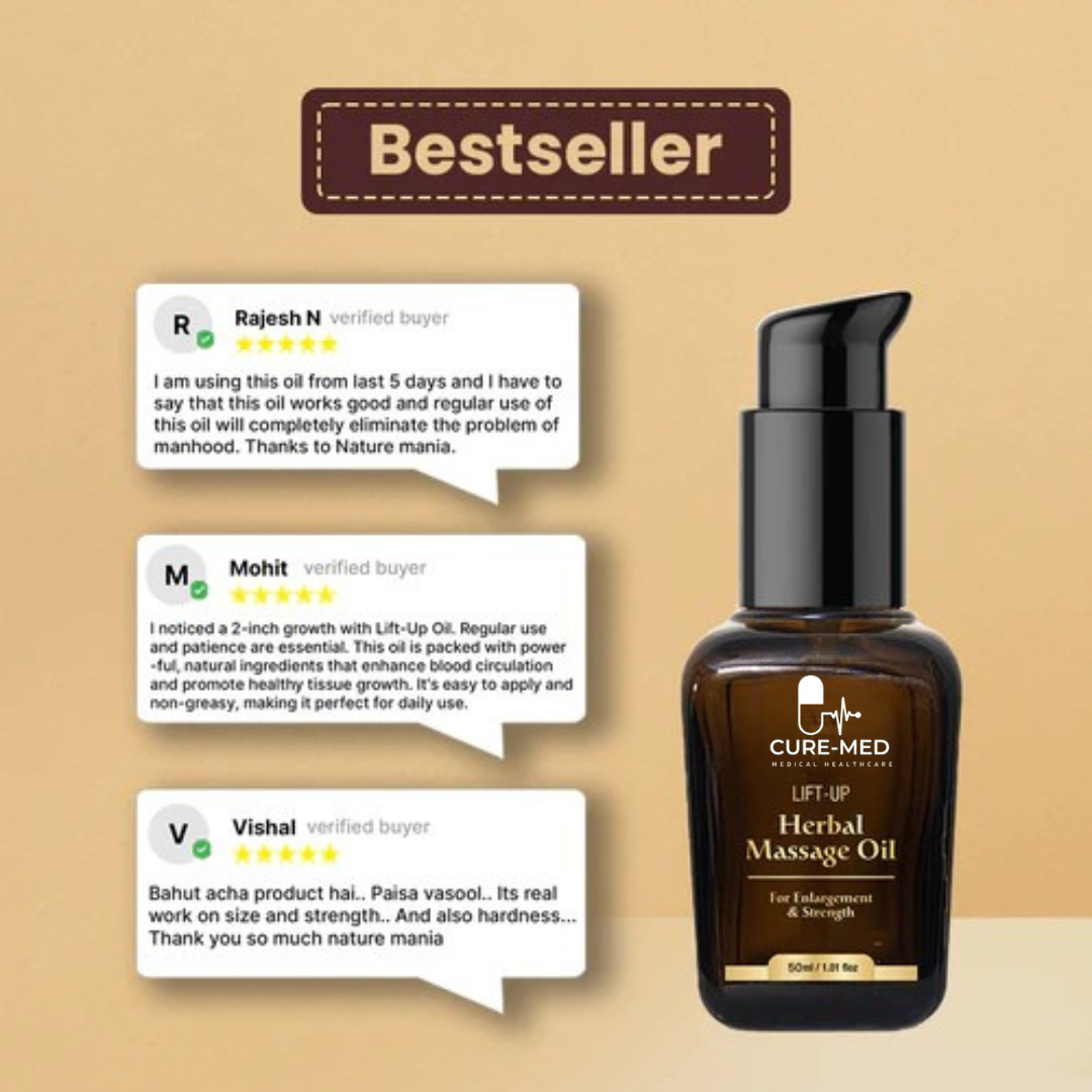 Lift-Up Massage Oil (50ML) for Men - Enjoy Better Intimacy